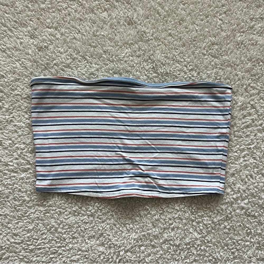 Forever 21 Women’s Multicolored Striped Tube Top